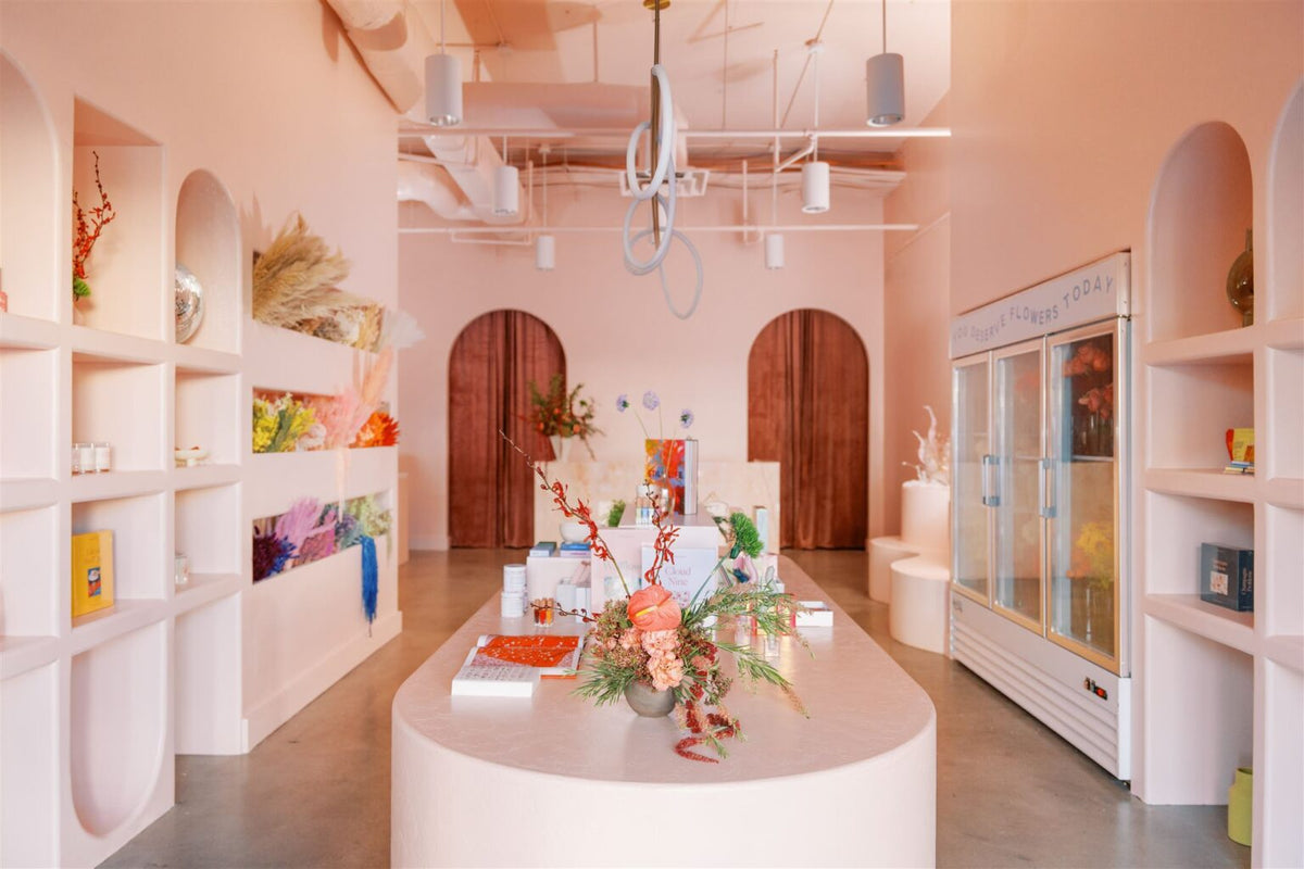 Inside JJ's Flower Shop at Ashford Lane in Dunwoody, GA