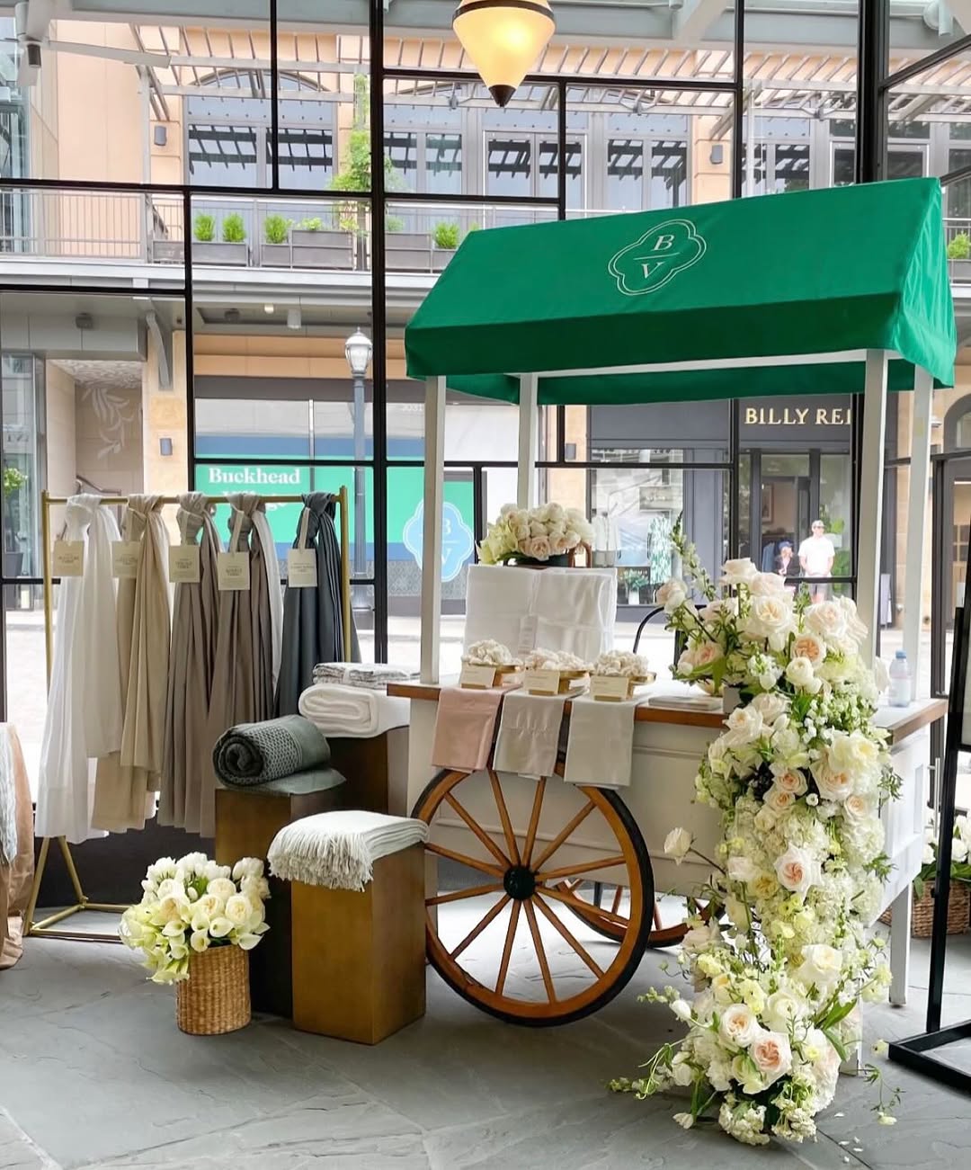 flower cart rental, JJ's Flower Shop