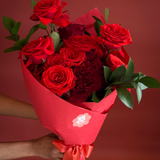 24 Rose Wrapped Bouquet