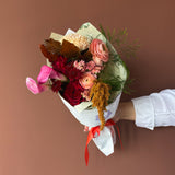 the Flwr Fwd: Petite Autumn Wrapped Bouquet