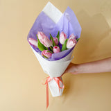 Mother's Day Tulip Wrapped Bouquet