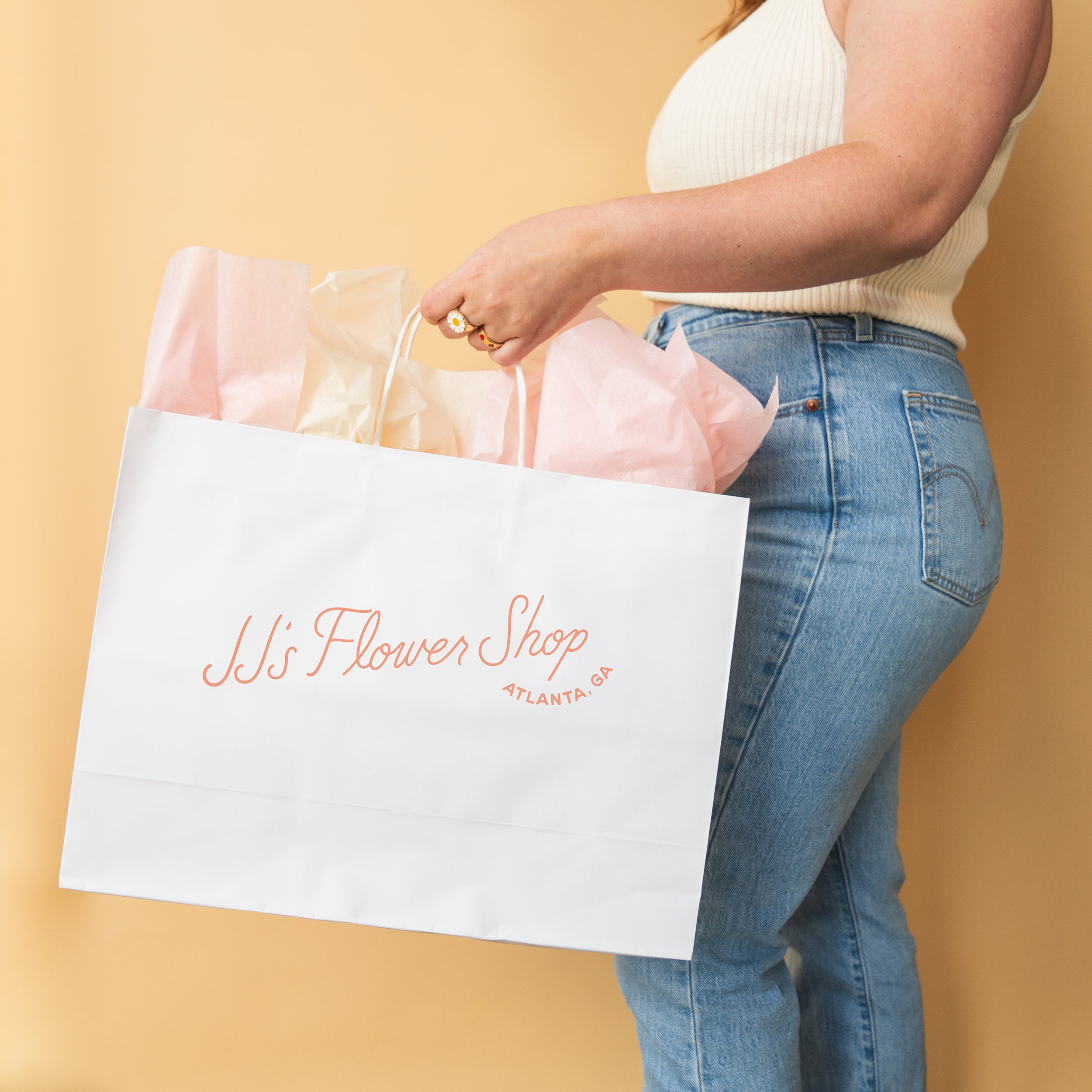 Small Wrapped Bouquet – JJ's Flower Shop